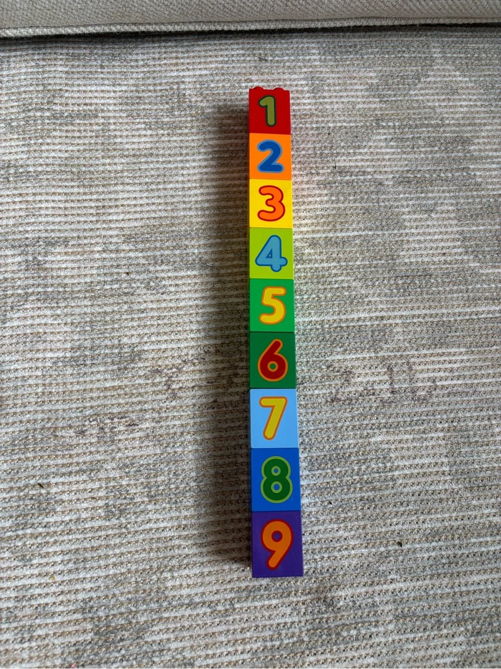 Lego Duplo Rainbow Number Stacking Blocks 1-9 Counting Building Toy